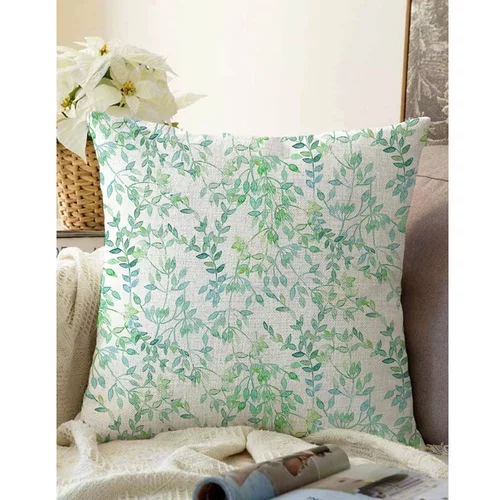 Minimalist Cushion Covers bež-zelena jastučnica s udjelom pamuka Twiggy, 55 x 55 cm