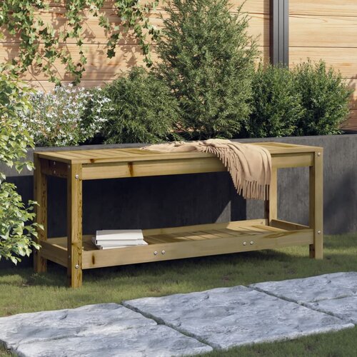 VidaXL Vrtna klupa 108x35x45 cm od impregnirane borovine Slike