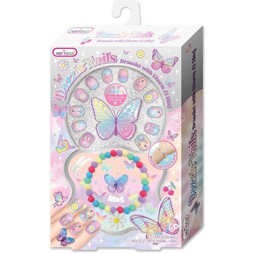 Hot Focus Set za nohte Butterfly z zapestnico in prstanom 016TB Cene