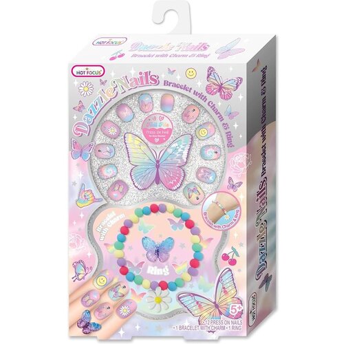 Hot Focus set za nokte Butterfly s narukvicom i prstenom 016TB Slike