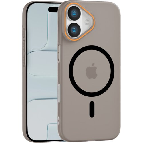 Apple matte color magsafe maska za iphone 16 plus &ndash; siva Cene