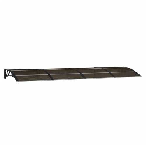 vidaXL Nadstrešek za vrata črn 350x100 cm polikarbonat, (20702662) Cene