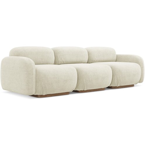 Makamii Krem sofa od bouclé tkanine 270 cm Ailani – Cijene
