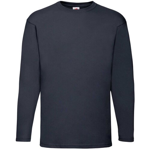 Fruit Of The Loom Navy Value Men&amp;#039;s Long Sleeve T-shirt Slike
