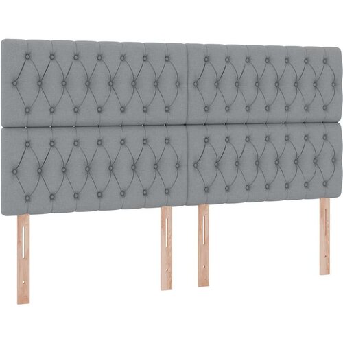  LED krevet za pohranu s madracem Svjetlosiva 180 x 200 cm Slike