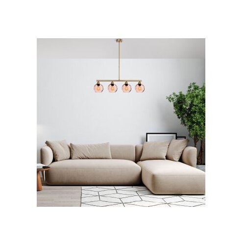Opviq Luster Benek-15-14443, 80x15x80cm, IP20, Zlatno-ružičaste boje Slike