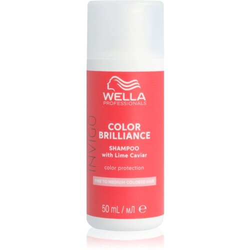 Wella Professionals Invigo Color Brilliance &amp;scaron;ampon za normalne in tanke lase za za&amp;scaron;čito barve 50 ml Slike