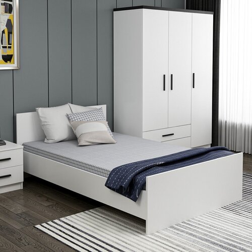 Hanah home Krevet Kale 125x72x204cm Crni Slike