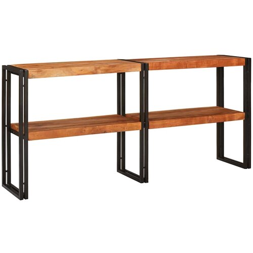  Konzolna stolica Smeđa 160 x 33 x 75 cm Čvrsto drvo akacije Cijene