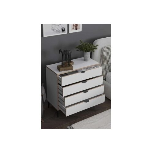 Hanah home komoda arden 4 white Slike