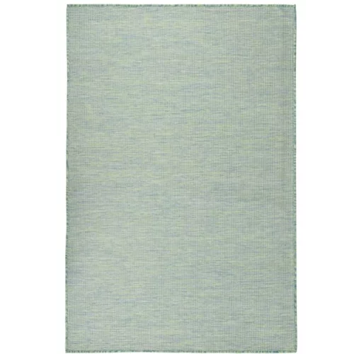  Zunanja preproga ploščato tkanje 120x170 cm turkizna