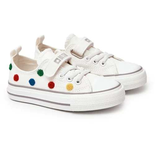 Kesi Children's Sneakers With Velcro BIG STAR JJ374053 White