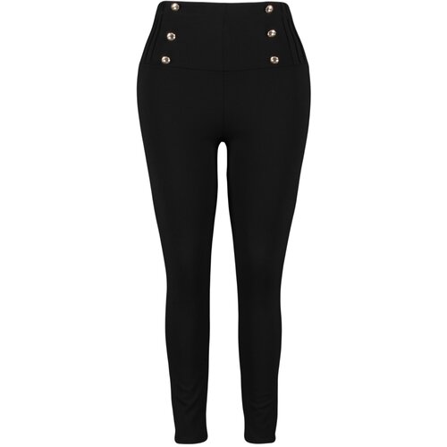 Trendyol Curve Plus Size Leggings - Black - High Waist Slike
