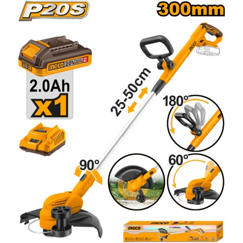 Ingco Super aku trimer za travu CGTLI203285 20V Cene
