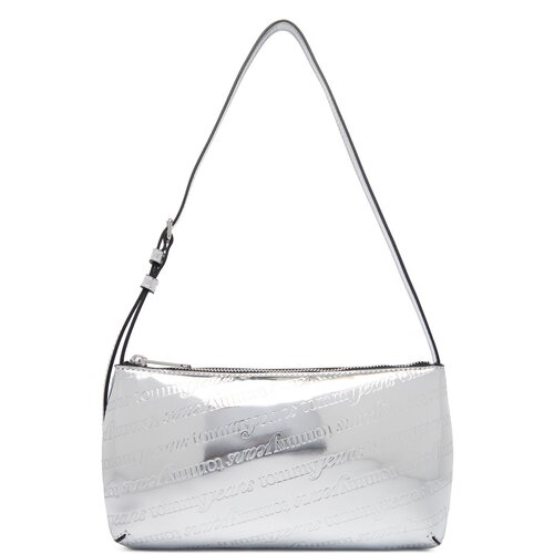 Tommy Jeans Ročna torba Tjw Must Metallic Shoulder Bag AW0AW18009 Srebrna Slike