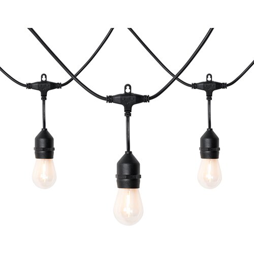 QAZQA Pin kabel LED 10 metrov 10 svetlobnih prozornih IP44 - Chill Cene