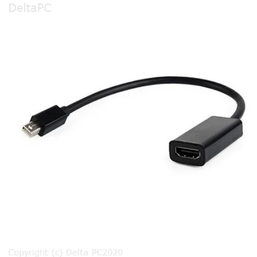 Mini DisplayPort adapter GEMBIRD, A-mDPM-HDMIF-02, DisplayPort muski na HDMI zenski adapter, bl