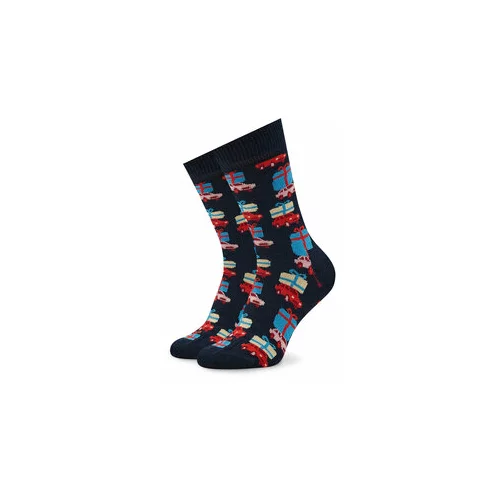 Happy Socks Otroške visoke nogavice KHDS01-6500 Mornarsko modra