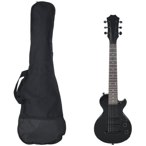 VidaXL Električna gitara za djecu s torbom crna 3/4 30 Slike