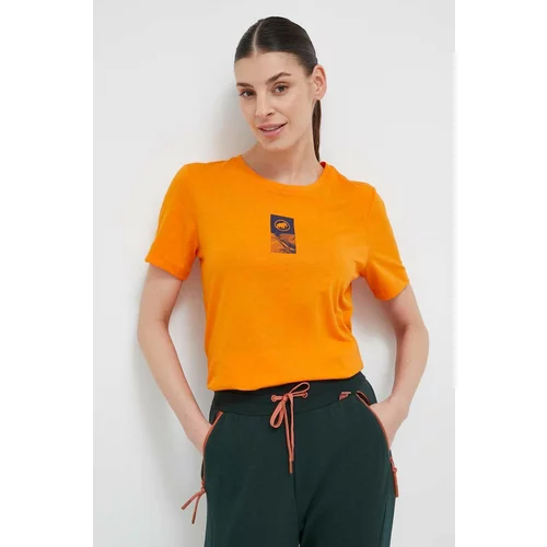 Mammut Športna kratka majica Core Emblem oranžna barva