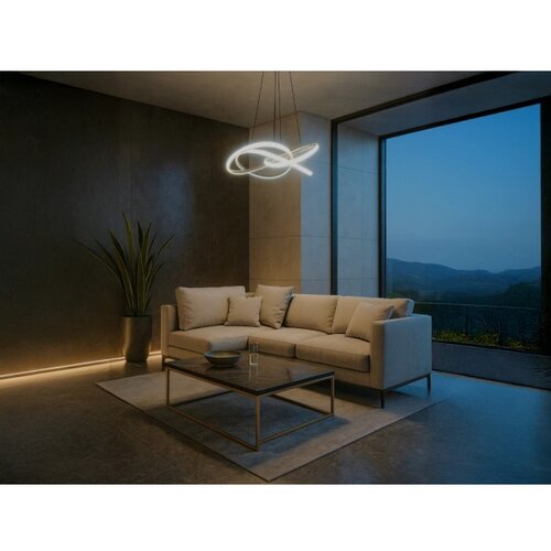 LED prigu&amp;scaron;iva luster na sajli LED/95W/230V 3000-6500K prečnik 57 cm + daljinski upravljač Slike