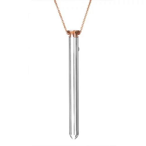 CRAVE Vesper - luksuzna ogrlica z vibratorjem (rožnato zlato)