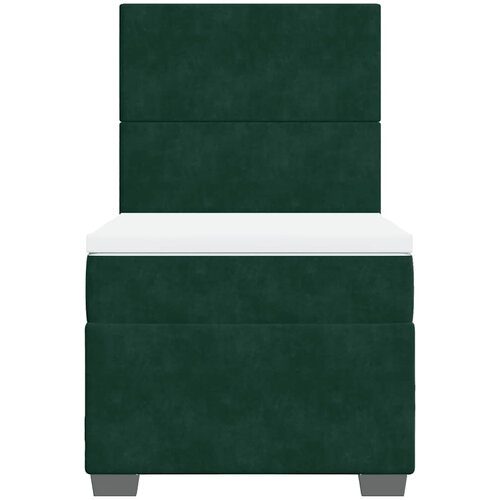 Box spring krevet s madracem tamnozeleni 100x200 cm bar&amp;scaron;unasti Slike