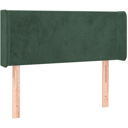 VidaXL Uzglavlje s u&amp;scaron;ima tamnozeleno 83x16x78/88 cm bar&amp;scaron;unasto Slike