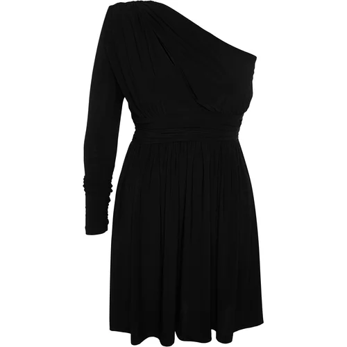Trendyol Curve Plus Size Dress - Black - Skater