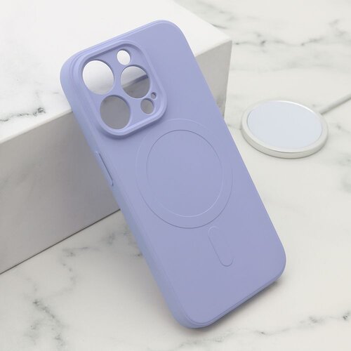 Maska VELVET TOUCH MagSafe za iPhone 15 Pro/ ljubičasta Slike