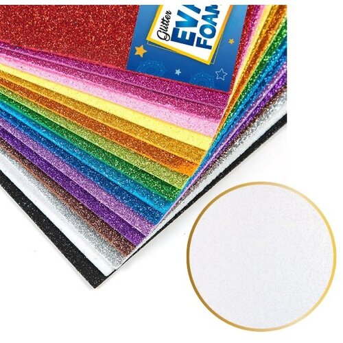  Glitter eva pena bela 1/10 milla 0961 Cene