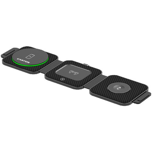 Canyon WS305, foldable 3in1 wireless charger with case, touch button