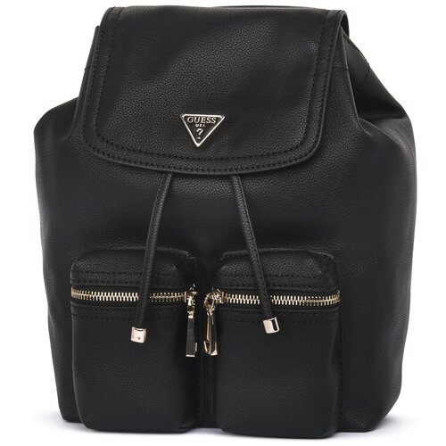 Guess Nahrbtniki MANHATTAN II FLAP BACKPACK Črna Slike