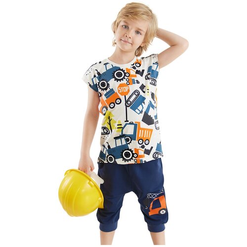 Denokids cars boy&amp;#039;s summer t-shirt capri shorts set Slike