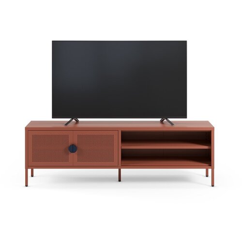Marckeric Kovinska TV omarica v barvi terakote 160x50x35 cm Sayla &amp;ndash; Slike