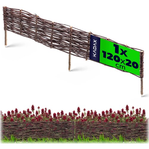 KADAX Vrtna palisadna ograja iz pletenega materiala, visoka 120 x 20 cm, (5000358115) Cene