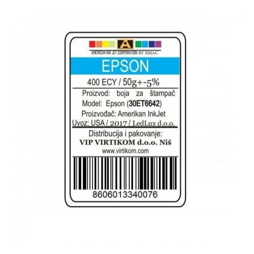American Inkjet epson plava 400ECY/T66420/T67320/T67420/ECO-TANK (30ET6642/Z) Slike
