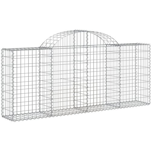  Lučne gabionske ko&amp;scaron;are 40 kom 200x30x80/100cm pocinčano željezo Slike