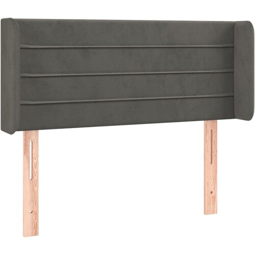 Maison Chic vzglavna omarica - nočna omarica - posteljna omarica z u&amp;scaron;esi temno sivo 103x16x78/88 cm žamet, (21707838) Slike