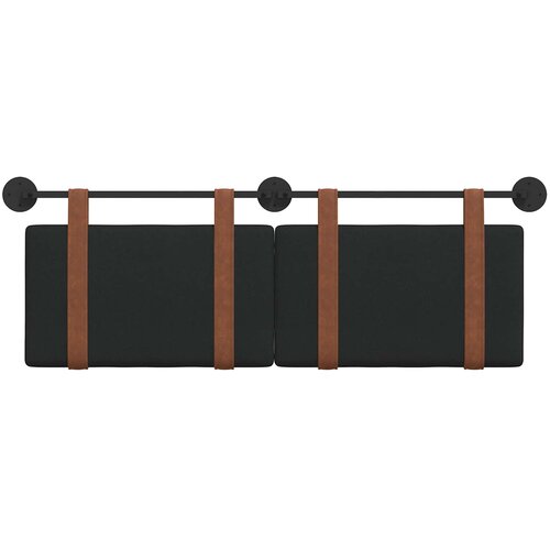  Držeće uzglavlje Zidne Crna 130 x 55 x 5 cm Antikni PU Slike