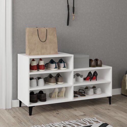 The Living Store Omarica za čevlje bela 102x36x60 cm inženirski les - Omarica Za Čevlje, (21435007) Cene