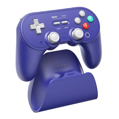 8BitDo Pro 3 Bluetooth brezžični igralni plo&amp;scaron;ček vijolične barve Slike