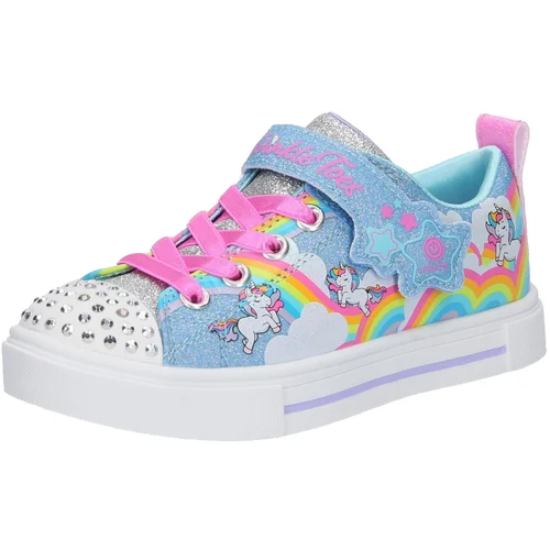 Skechers Superge 'TWINKLE SPARKS - JUMPIN CLOUDS' turkizna / oranžna / roza / srebrna