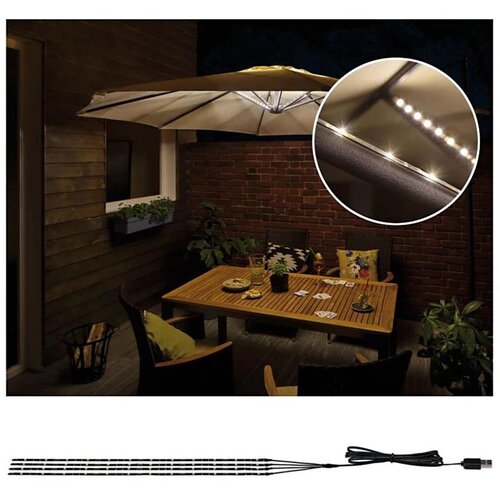 PAULMANN 94208 - LED/1,8W Osvetljenje za suncobran PARASOL 5V/USB 1,6m Cene