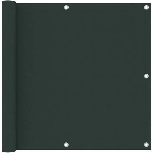 vidaXL Balkonsko platno temno zeleno 90x300 cm oksford blago, (20966888)