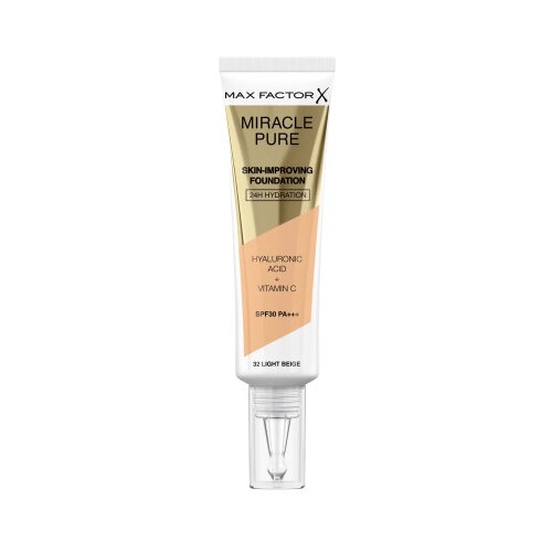Max Factor kremni puder - Miracle Pure Skin Improving Foundation - 33 Crystal Beige Slike