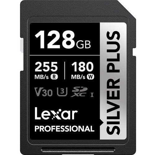 Lexar 128 GB Professional SILVER PLUS UHS-I SDXC Memory Card R 255 Mb/s W 180 Mb/s Cijene