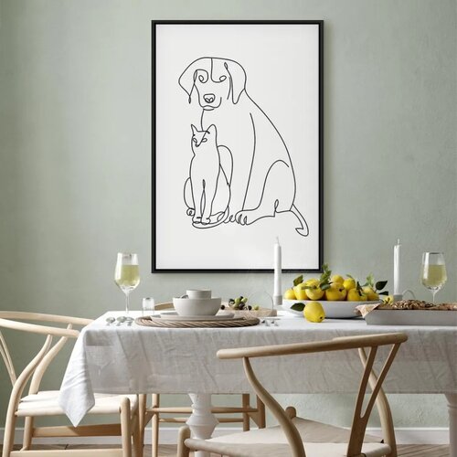  Slika - Best Friends (1 Part) Vertical 40x60 U crnom drvenom okviru Slike