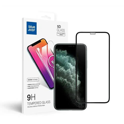Blue Star Kaljeno staklo za iPhone X / iPhone XS / iPhone 11 Pro 5D Full Cover crno Cijene