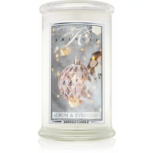 Kringle Candle Aurum & Evergreen mirisna svijeća 624 g